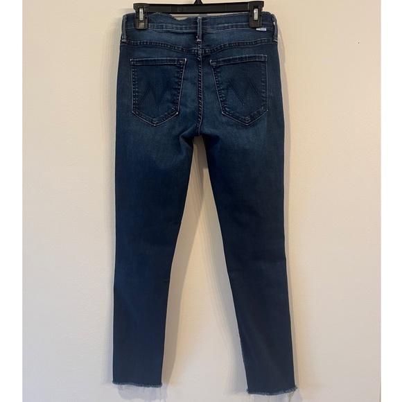 MOTHER Double Fray Charmer Crop Jeans In Photo Finish Sz 26 - Picture 5 of 11